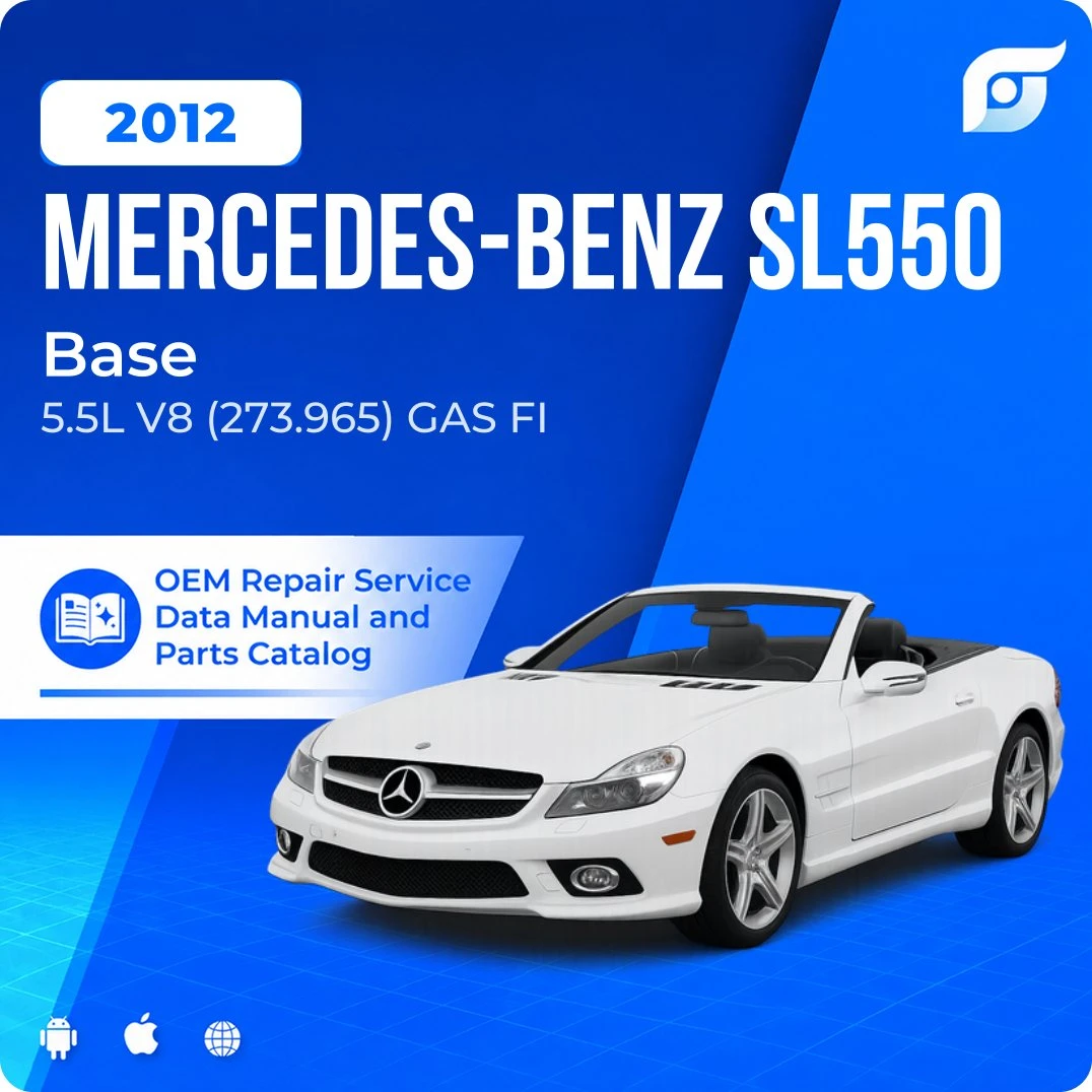 2012 Mercedes-Benz SL550 Base - OEM Repair Service Manual