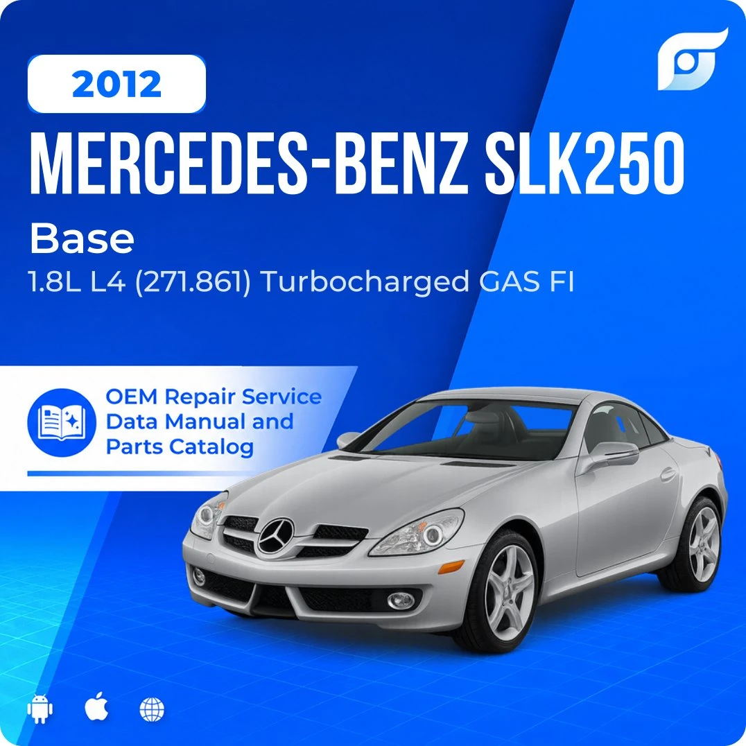 2012 Mercedes-Benz SLK250 Base - OEM Repair Service Manual