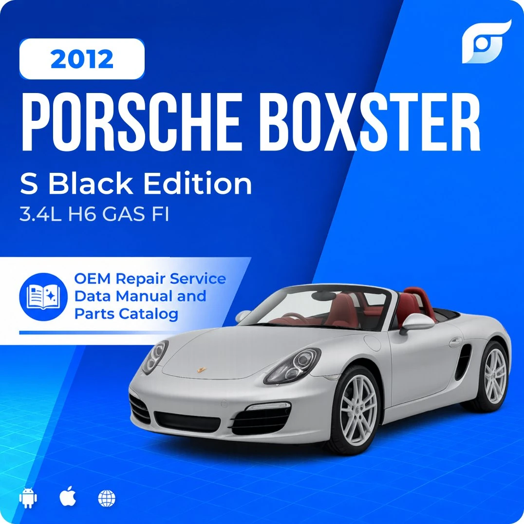 2012 Porsche Boxster S Black Edition - OEM Repair Service Manual