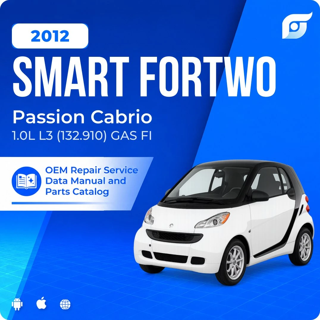 2012 Smart Fortwo Passion Cabrio - OEM Repair Service Manual