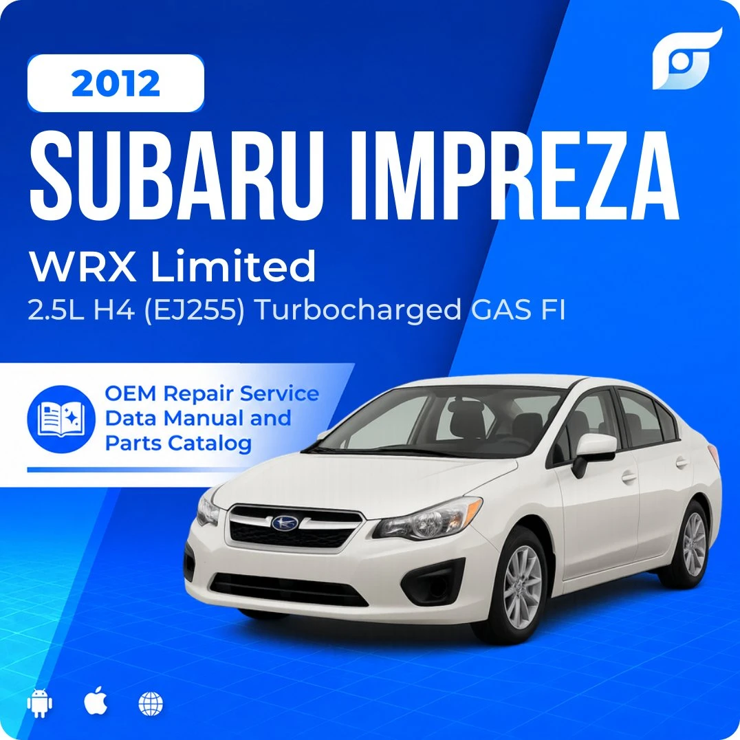 2012 Subaru Impreza WRX Limited - OEM Repair Service Manual