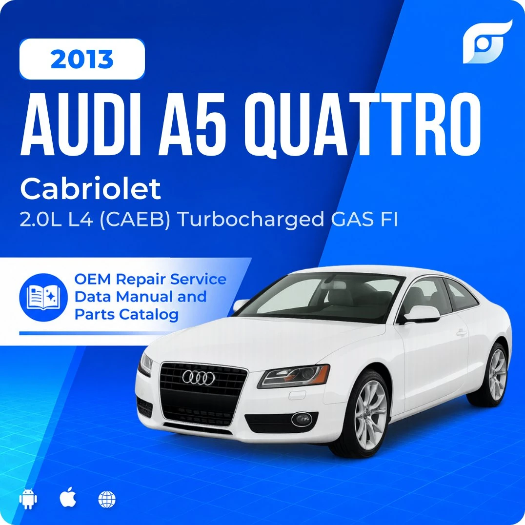 2013 Audi A5 Quattro Cabriolet - OEM Repair Service Manual