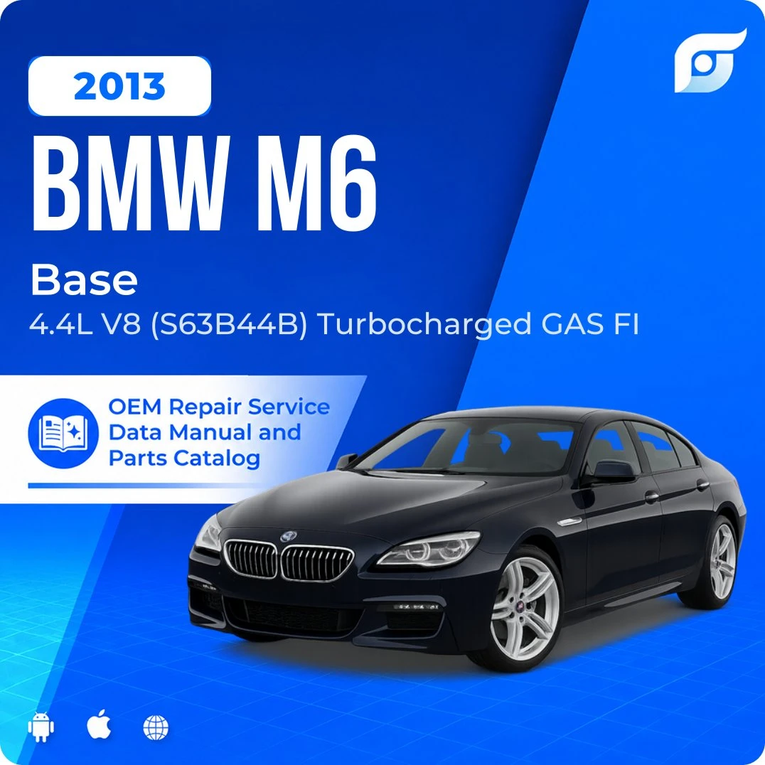 2013 BMW M6 Base - OEM Repair Service Manual