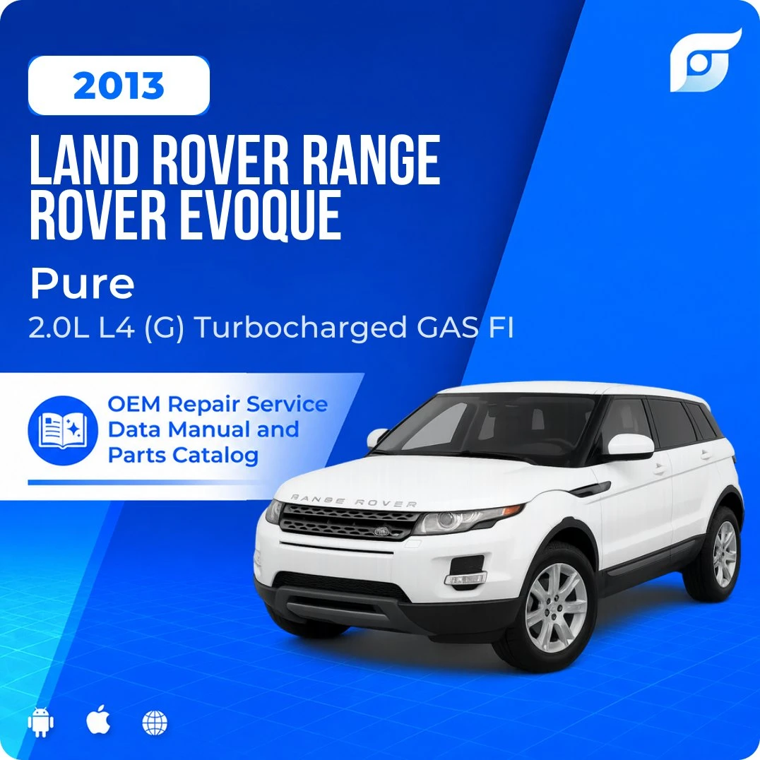2013 Land Rover Range Rover Evoque Pure - OEM Repair Service Manual