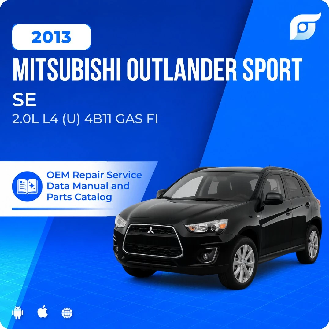 2013 Mitsubishi Outlander Sport SE - OEM Repair Service Manual
