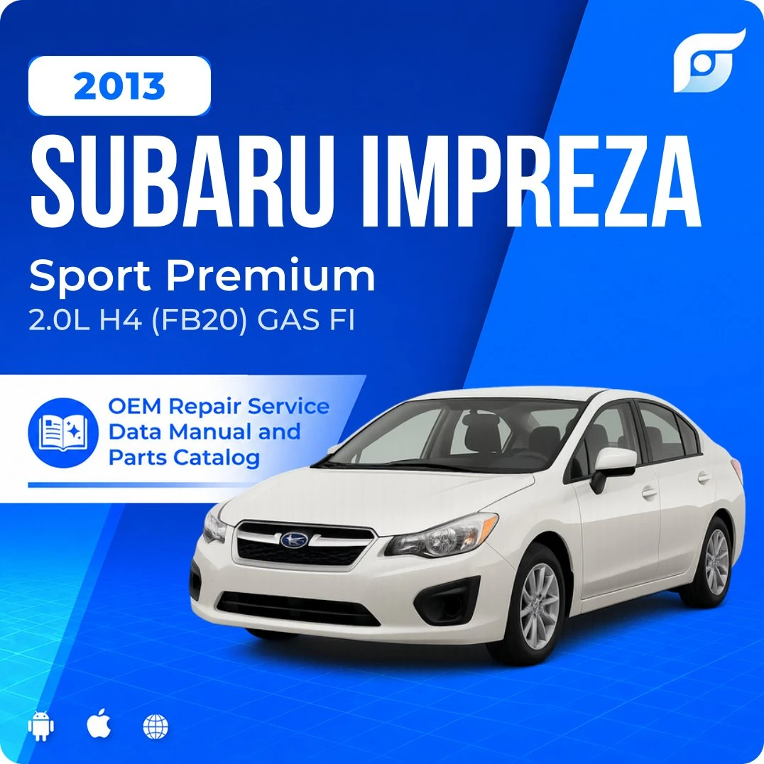 2013 Subaru Impreza Sport Premium - OEM Repair Service Manual