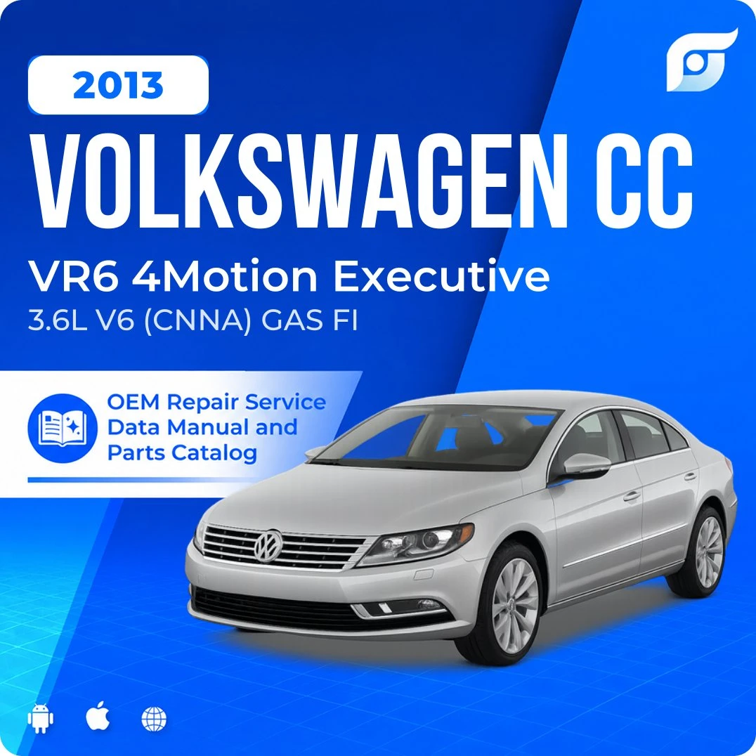2013 Volkswagen CC VR6 4Motion Executive - OEM Repair Service Manual