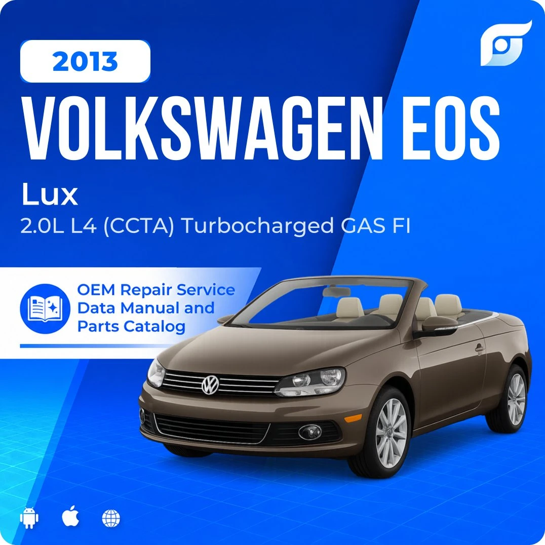 2013 Volkswagen Eos Lux - OEM Repair Service Manual