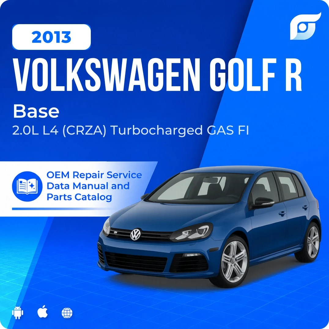 2013 Volkswagen Golf R Base - OEM Repair Service Manual