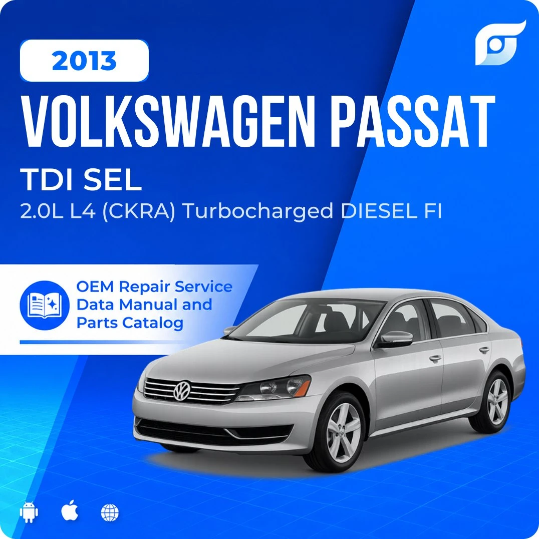 2013 Volkswagen Passat TDI SEL - OEM Repair Service Manual