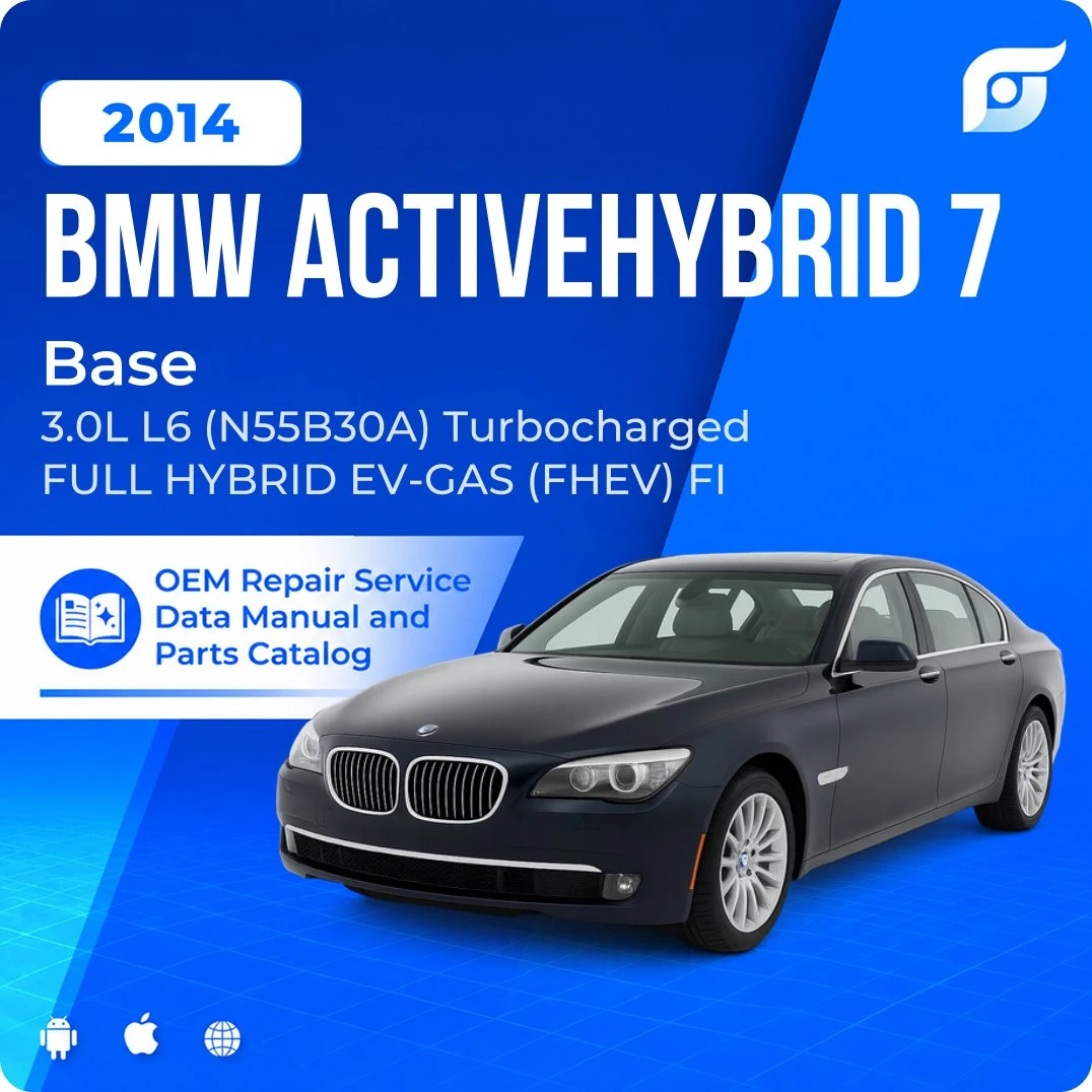 2014 BMW ActiveHybrid 7 Base - OEM Repair Service Manual