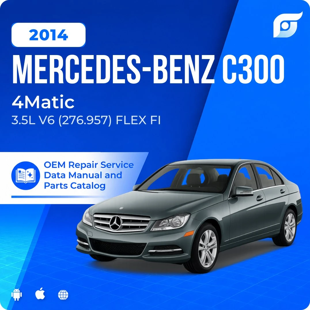 2014 Mercedes-Benz C300 4Matic - OEM Repair Service Manual