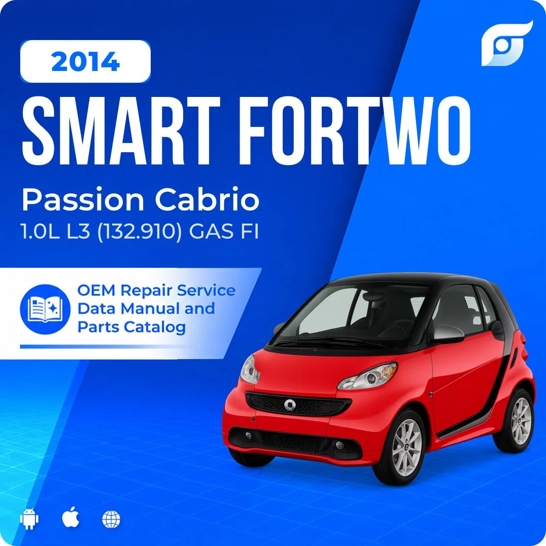 2014 Smart Fortwo Passion Cabrio - OEM Repair Service Manual