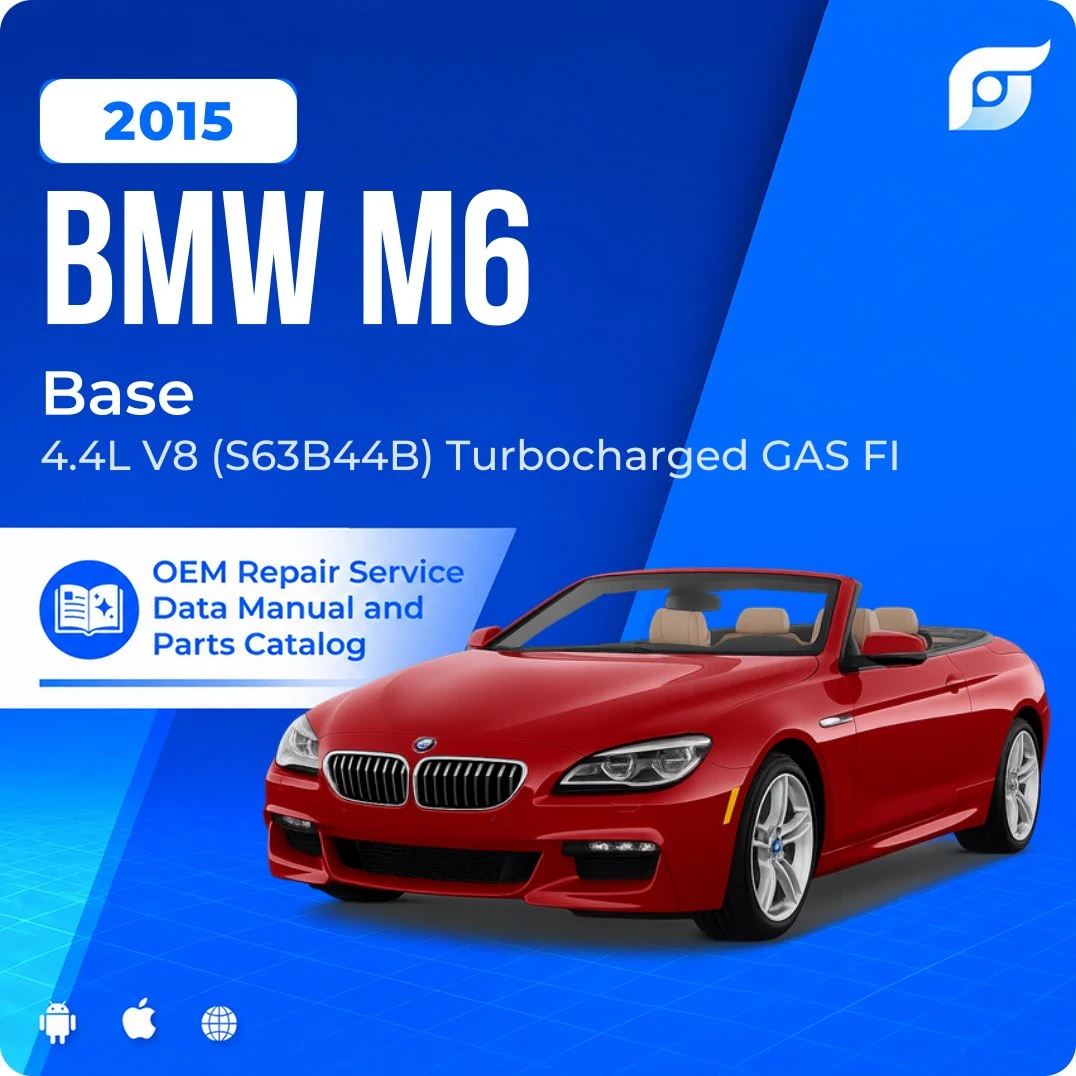 2015 BMW M6 Base - OEM Repair Service Manual