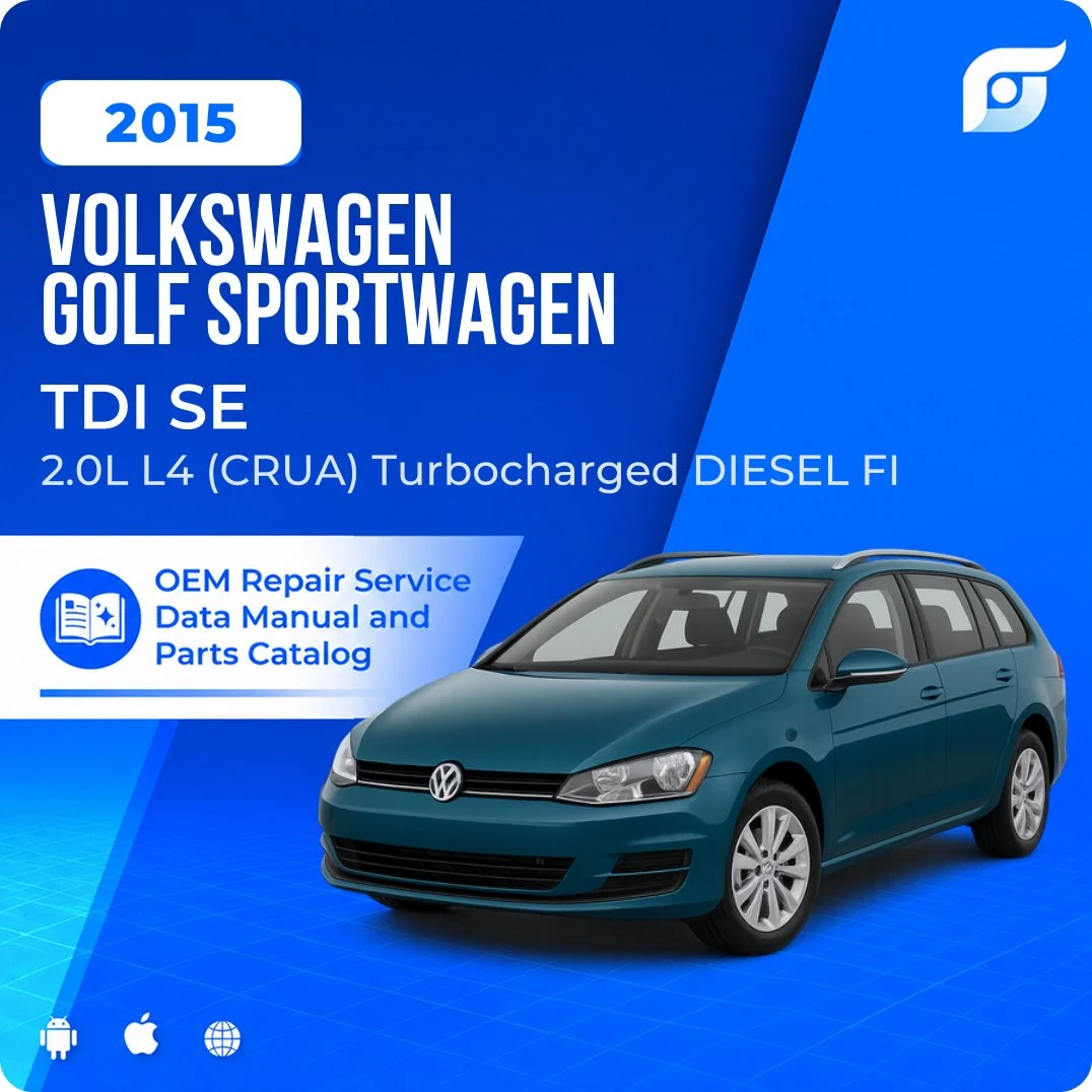 2015 Volkswagen Golf SportWagen TDI SE - OEM Repair Service Manual