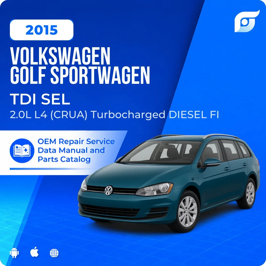 2015 Volkswagen Golf SportWagen TDI SEL - OEM Repair Service Manual