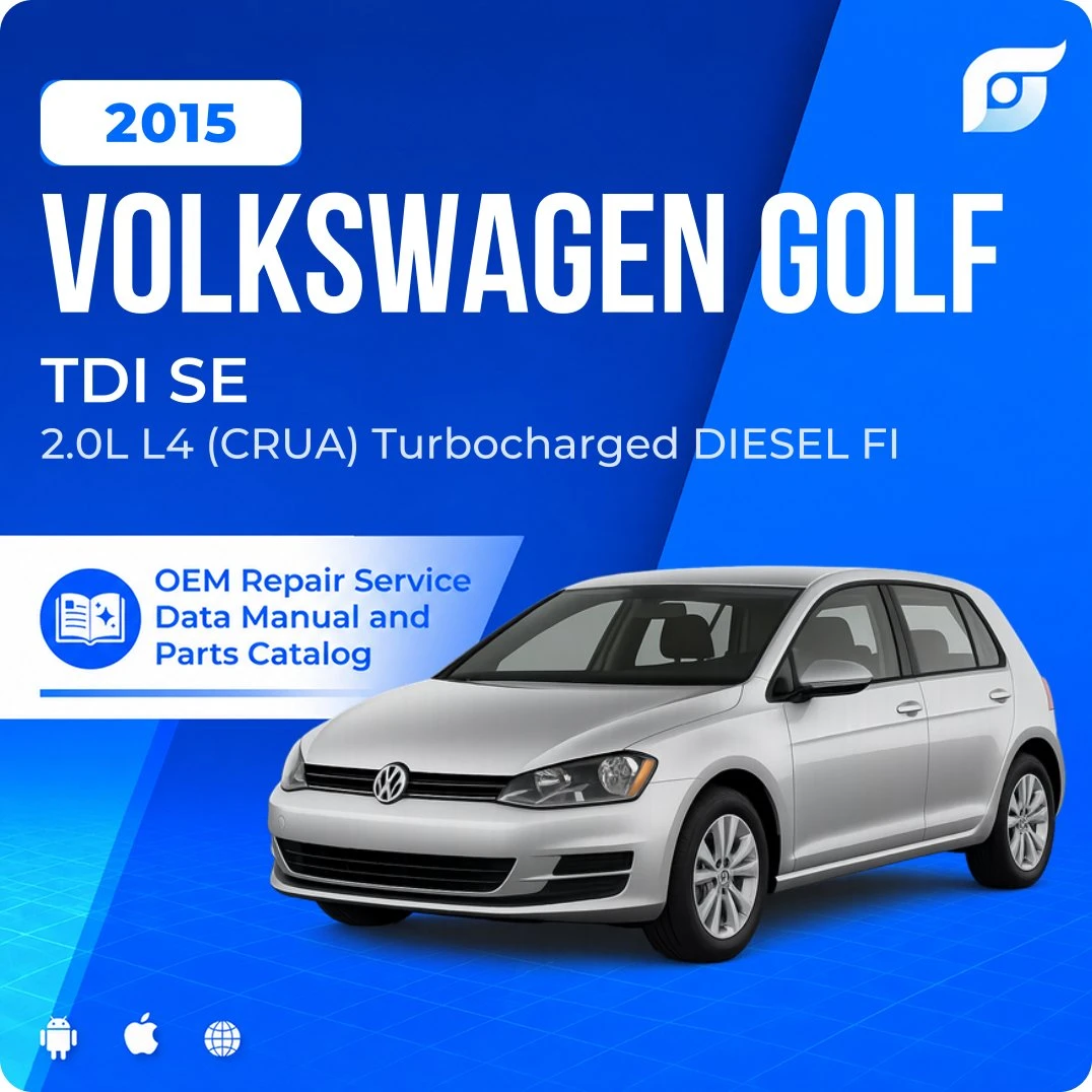 2015 Volkswagen Golf TDI SE - OEM Repair Service Manual