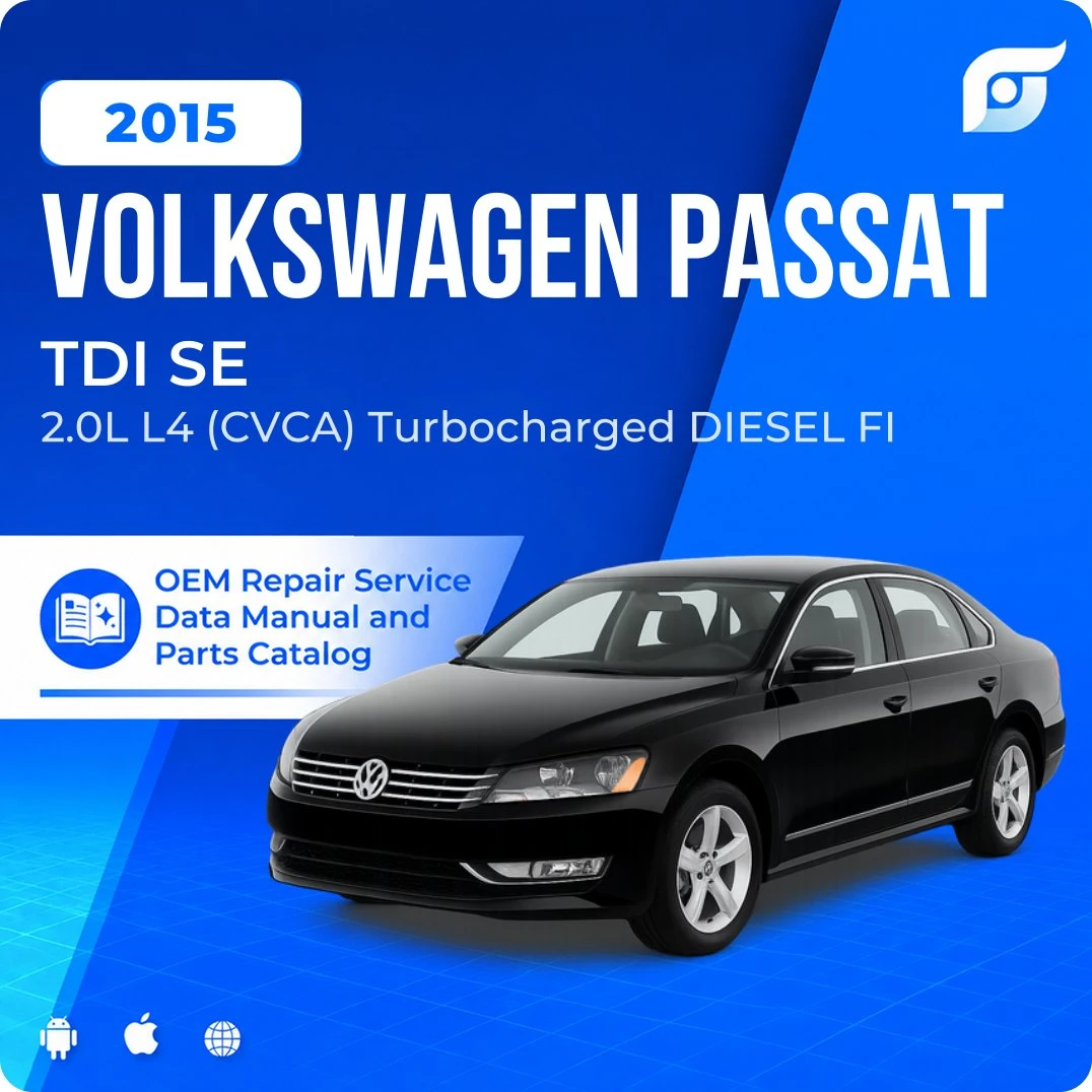 2015 Volkswagen Passat TDI SE - OEM Repair Service Manual