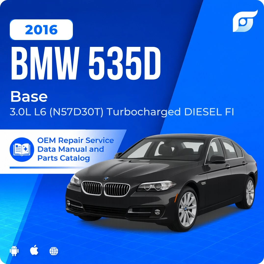 2016 BMW 535d Base - OEM Repair Service Manual