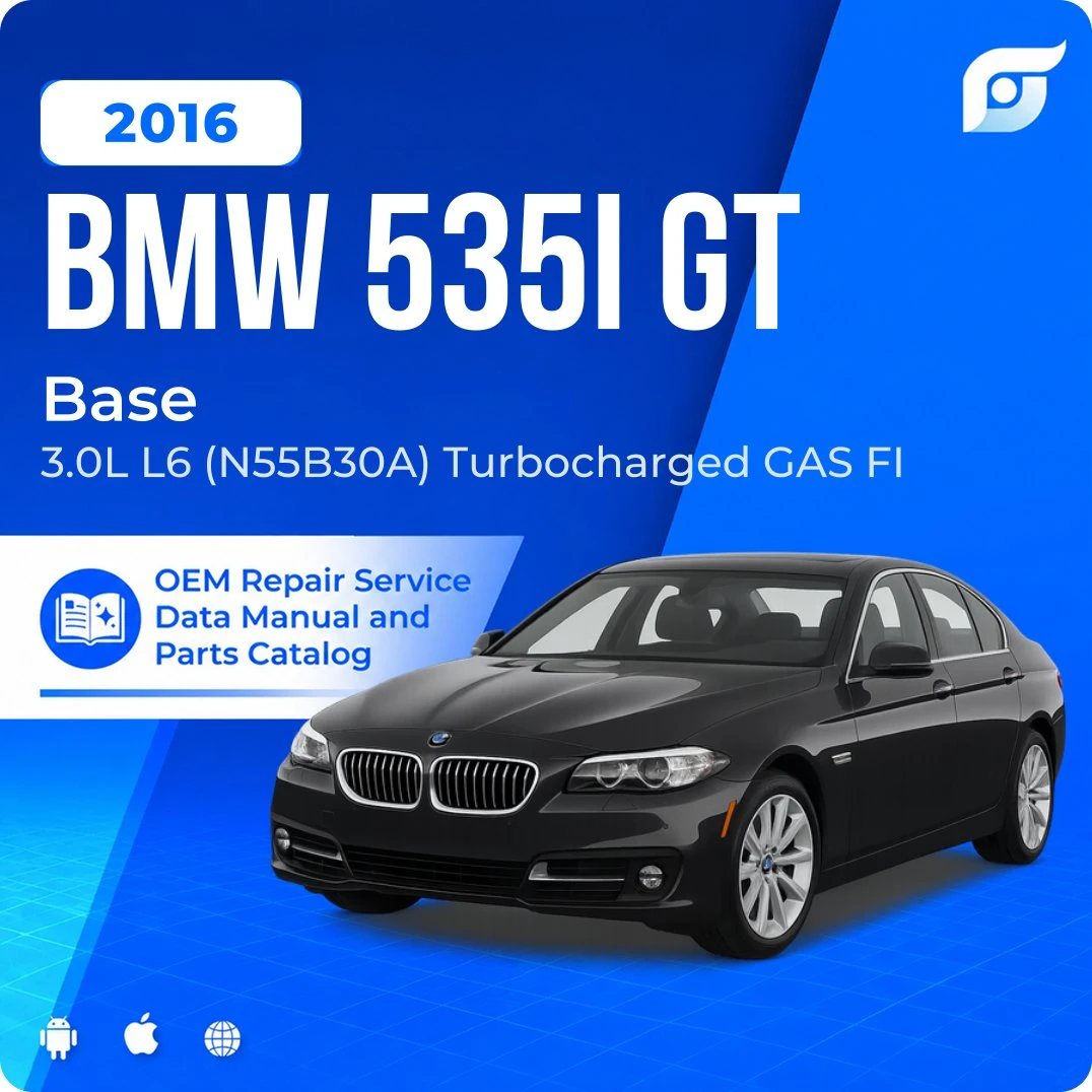 2016 BMW 535i GT Base - OEM Repair Service Manual