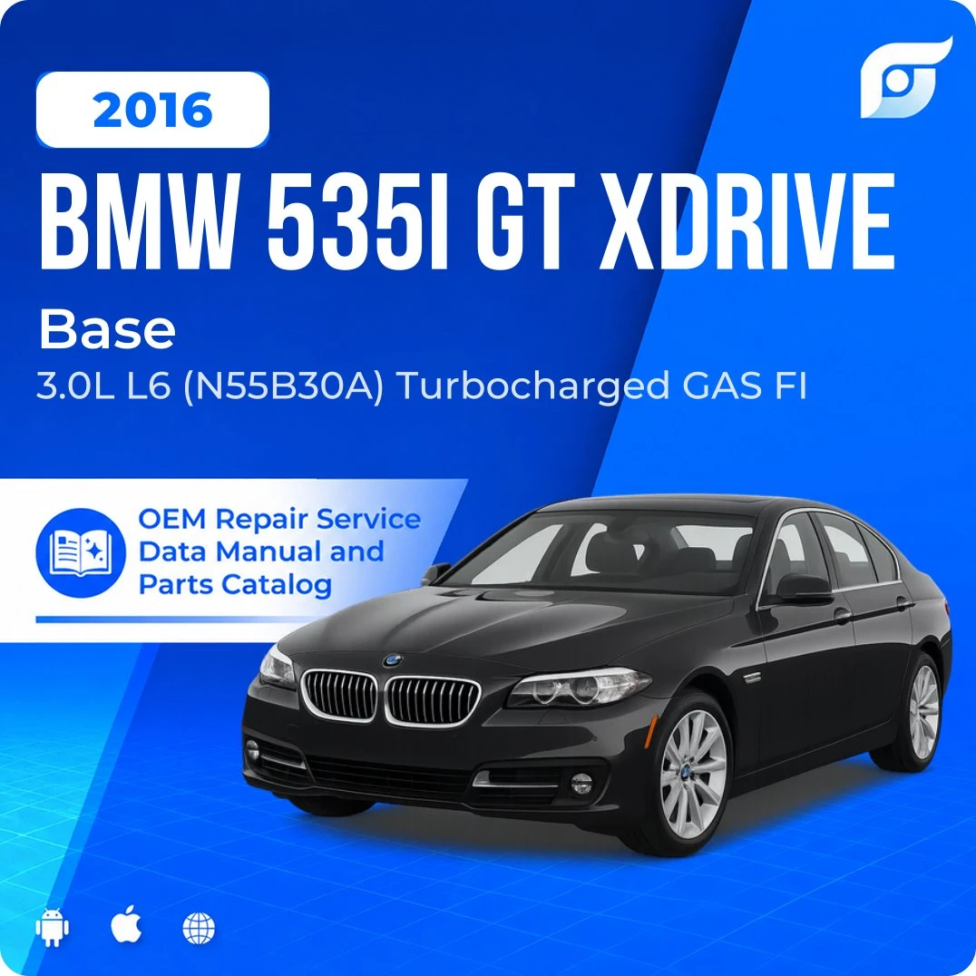 2016 BMW 535i GT xDrive Base - OEM Repair Service Manual