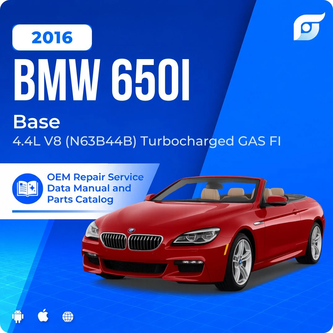 2016 BMW 650i Base - OEM Repair Service Manual