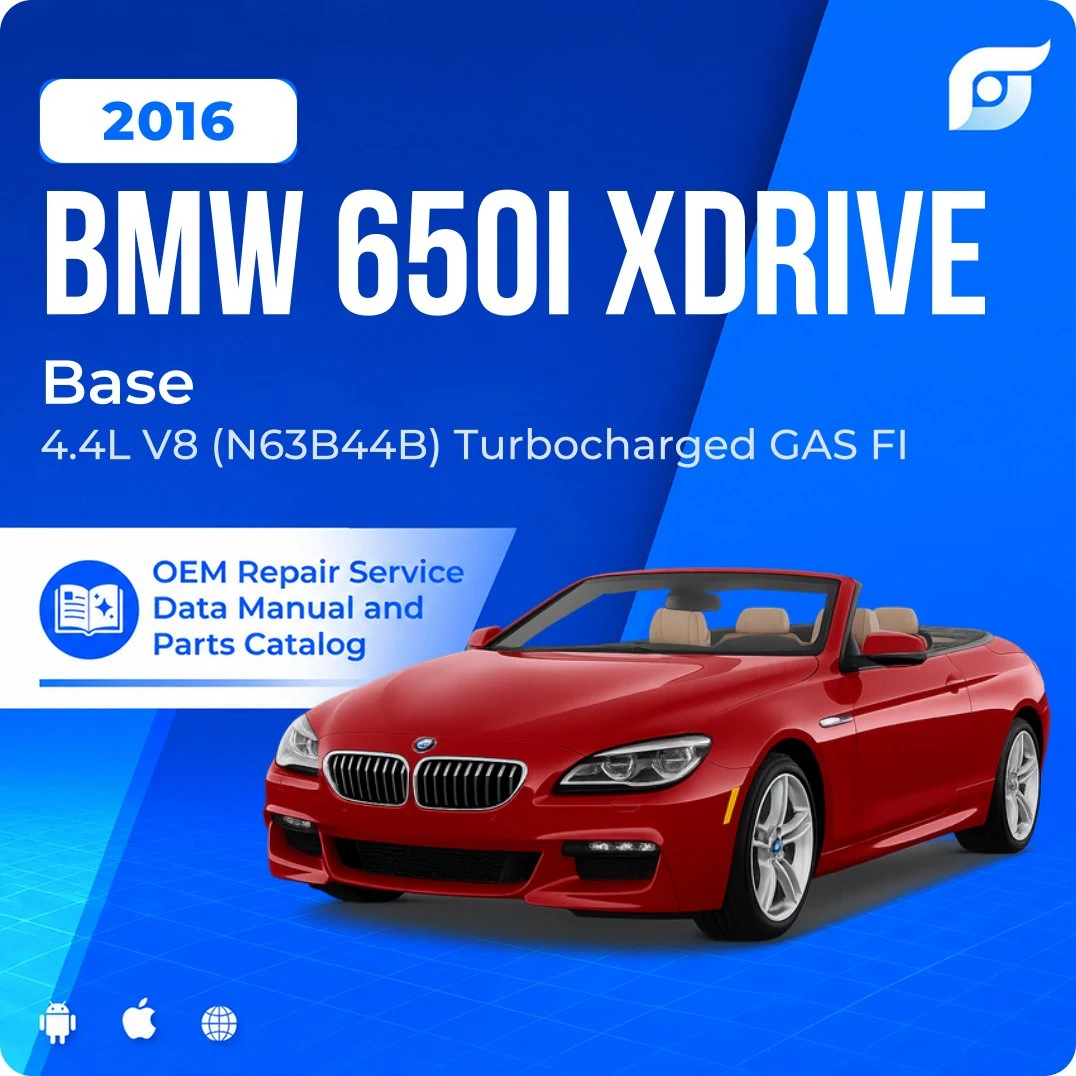 2016 BMW 650i xDrive Base - OEM Repair Service Manual