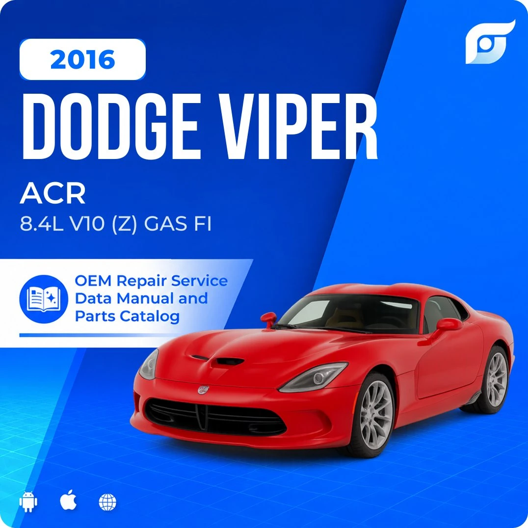 2016 Dodge Viper ACR - OEM Repair Service Manual