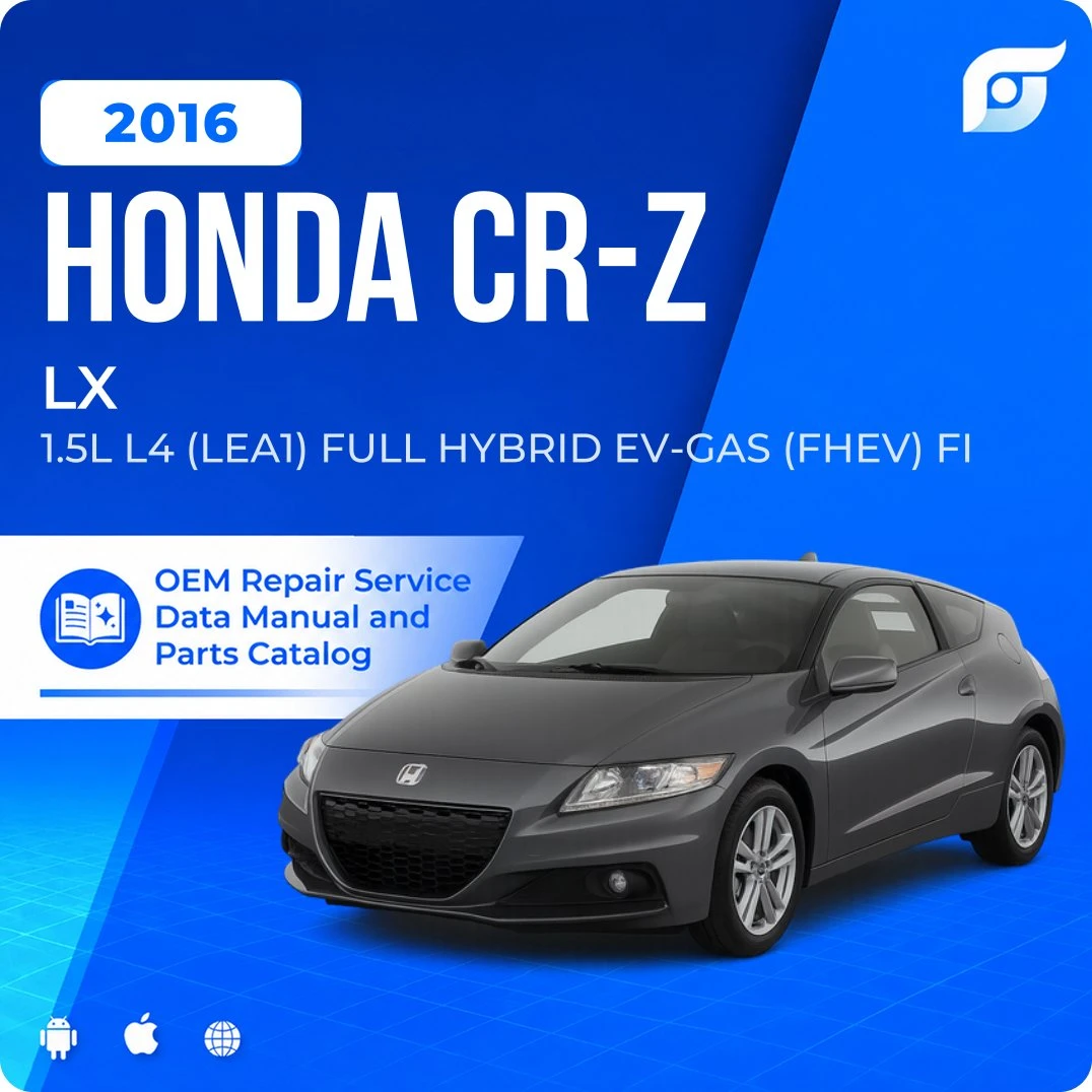 2016 Honda CR-Z LX - OEM Repair Service Manual