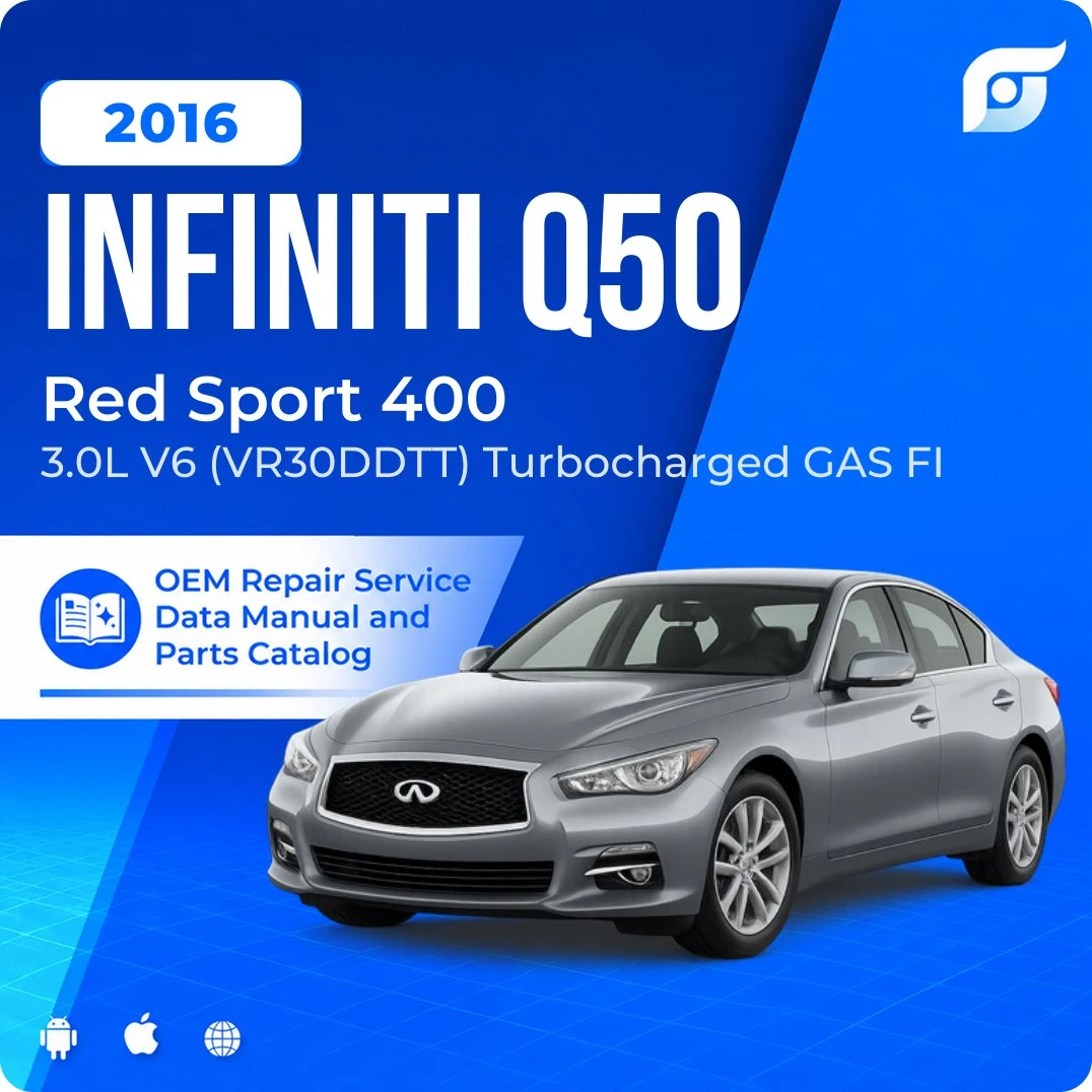 2016 INFINITI Q50 Red Sport 400 - OEM Repair Service Manual