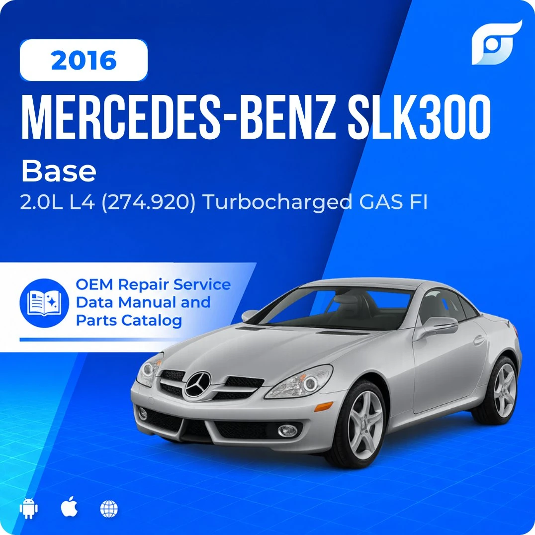 2016 Mercedes-Benz SLK300 Base - OEM Repair Service Manual