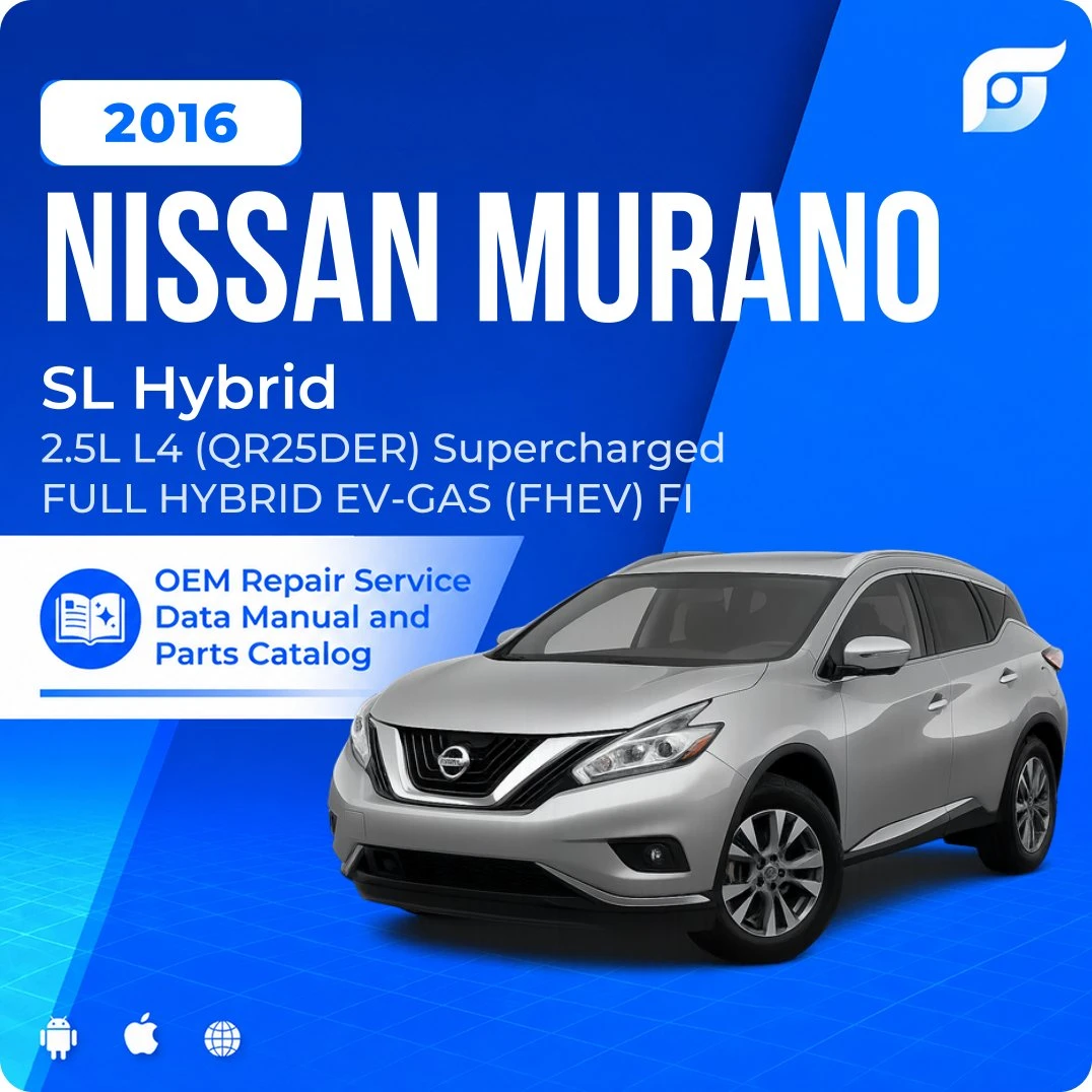 2016 Nissan Murano SL Hybrid - OEM Repair Service Manual