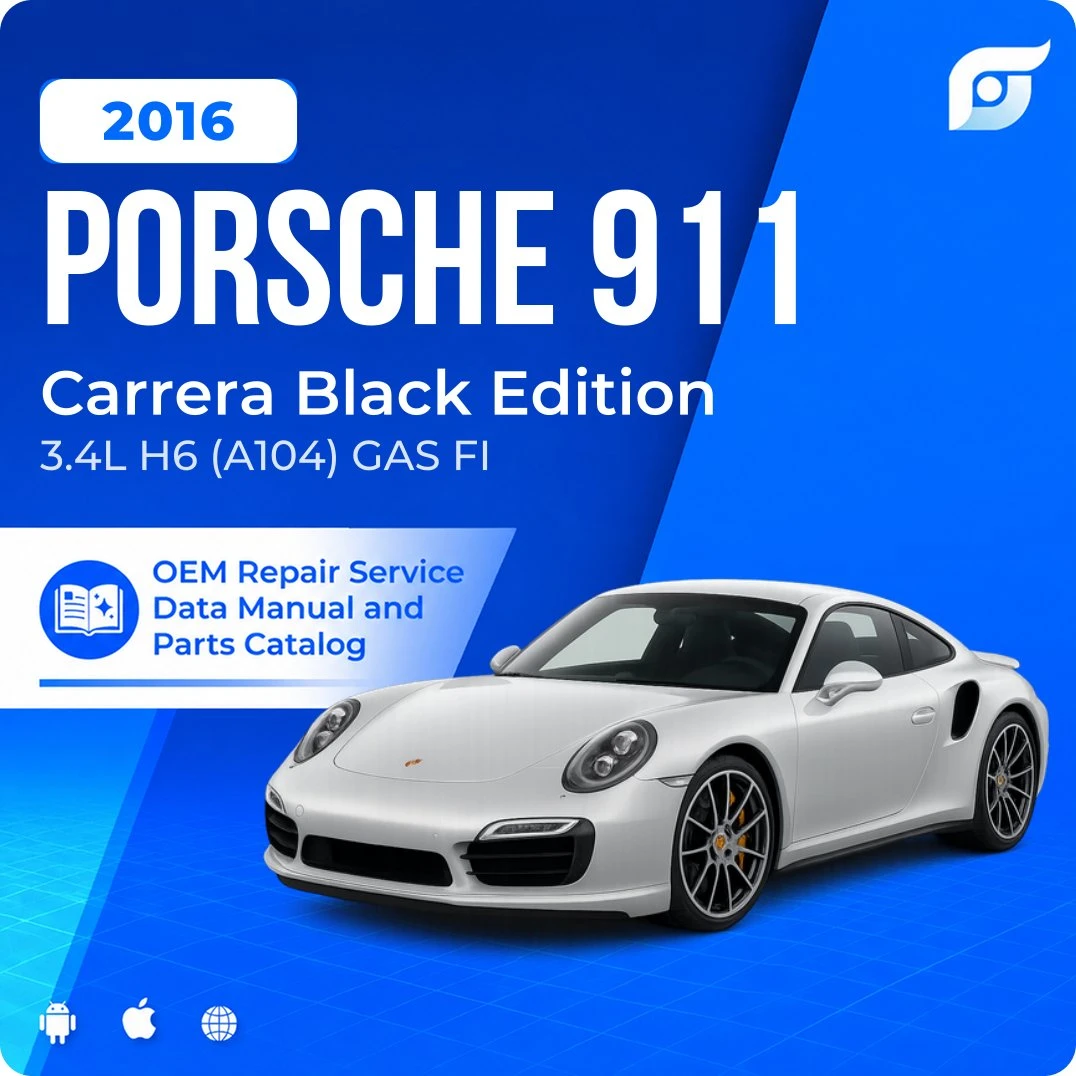 2016 Porsche 911 Carrera Black Edition - OEM Repair Service Manual