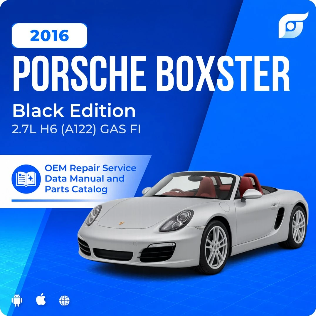 2016 Porsche Boxster Black Edition - OEM Repair Service Manual
