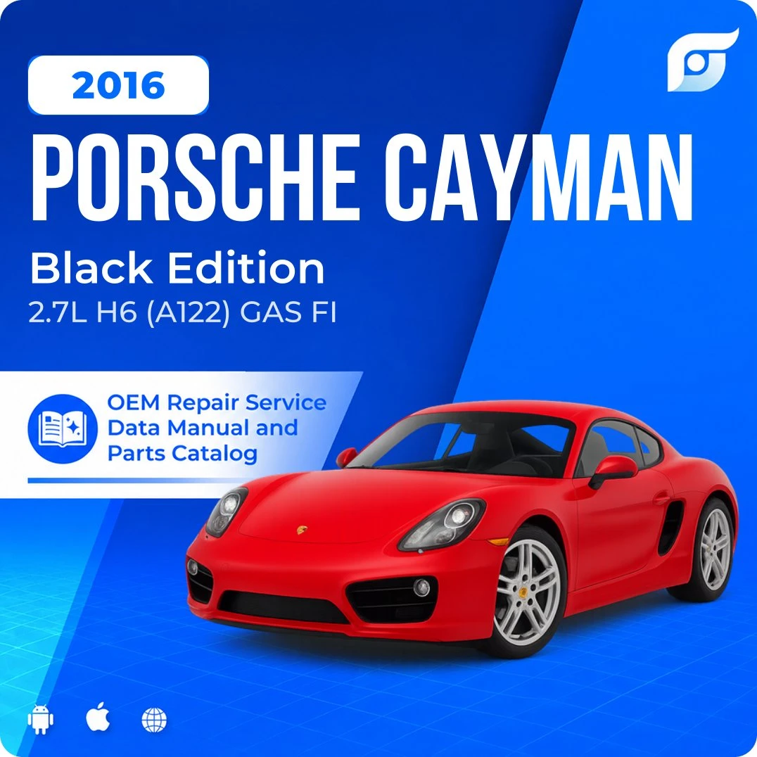 2016 Porsche Cayman Black Edition - OEM Repair Service Manual
