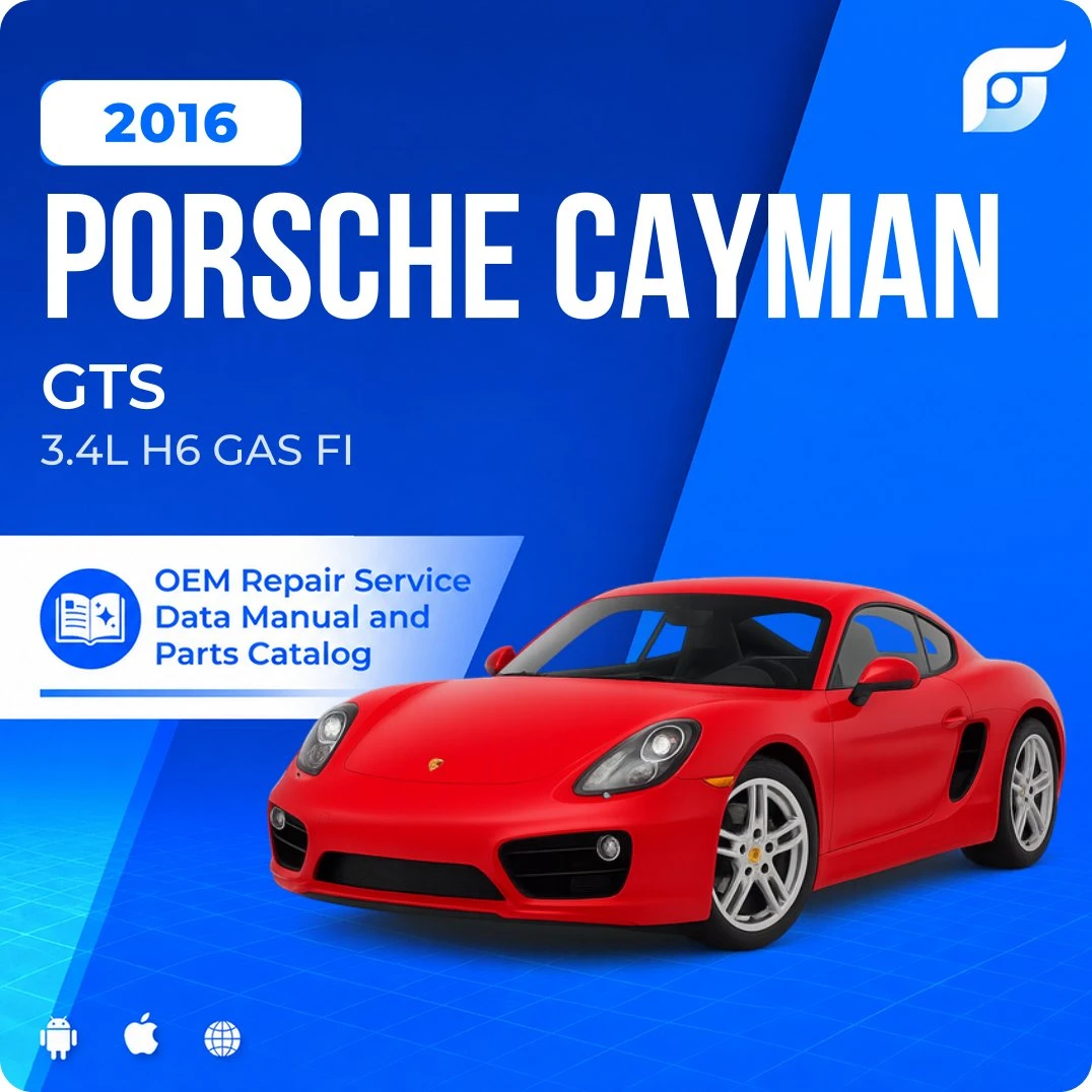 2016 Porsche Cayman GTS - OEM Repair Service Manual