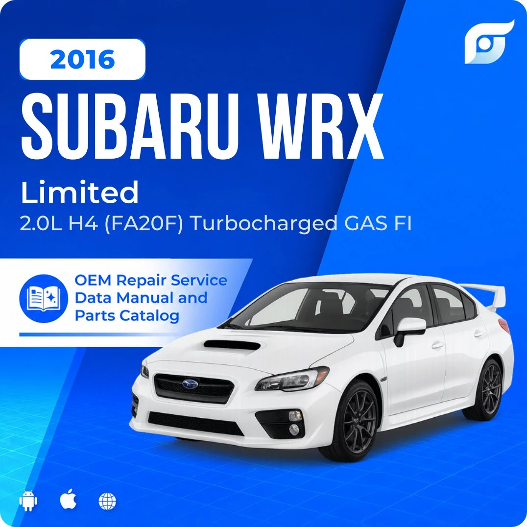 2016 Subaru WRX Limited - OEM Repair Service Manual
