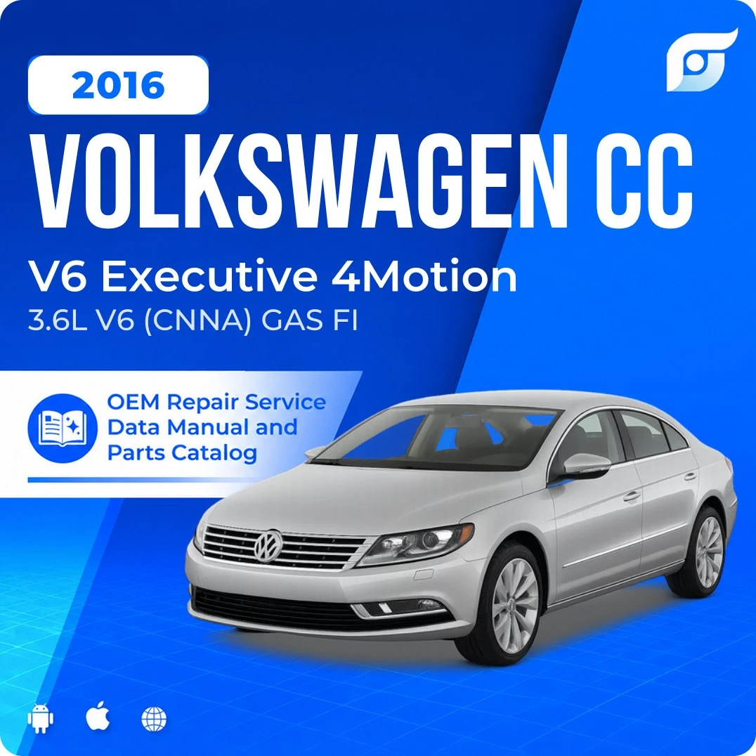 2016 Volkswagen CC V6 Executive 4Motion - OEM Repair Service Manual
