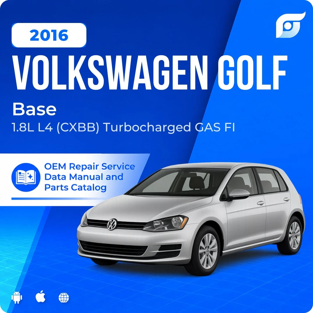 2016 Volkswagen Golf Base - OEM Repair Service Manual