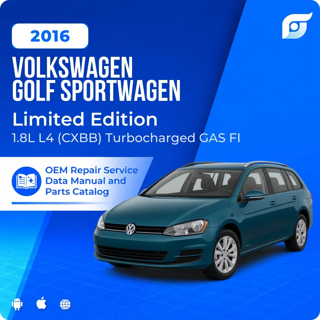 2016 Volkswagen Golf SportWagen Limited Edition - OEM Repair Service Manual