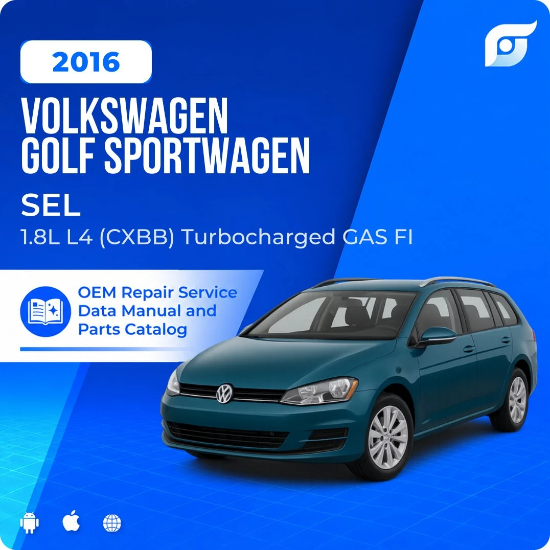 2016 Volkswagen Golf SportWagen SEL - OEM Repair Service Manual