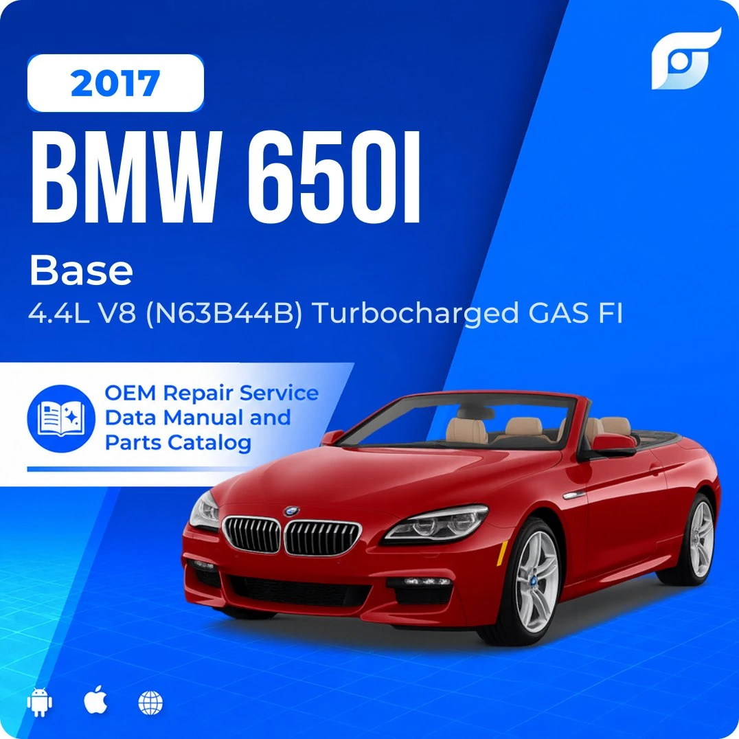 2017 BMW 650i Base - OEM Repair Service Manual