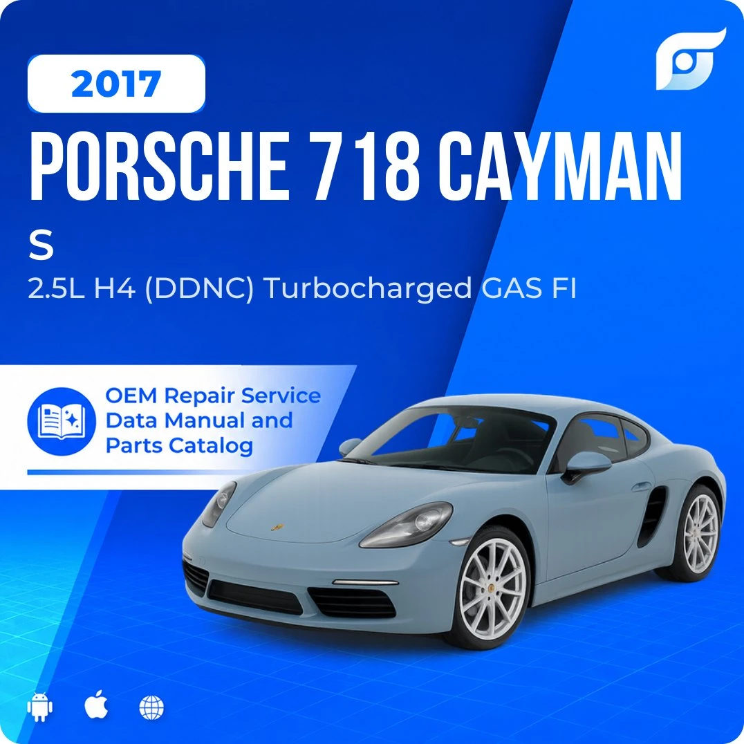 2017 Porsche 718 Cayman S - OEM Repair Service Manual