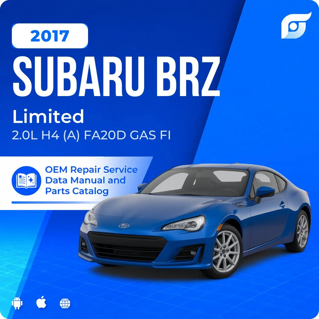 2017 Subaru BRZ Limited - OEM Repair Service Manual