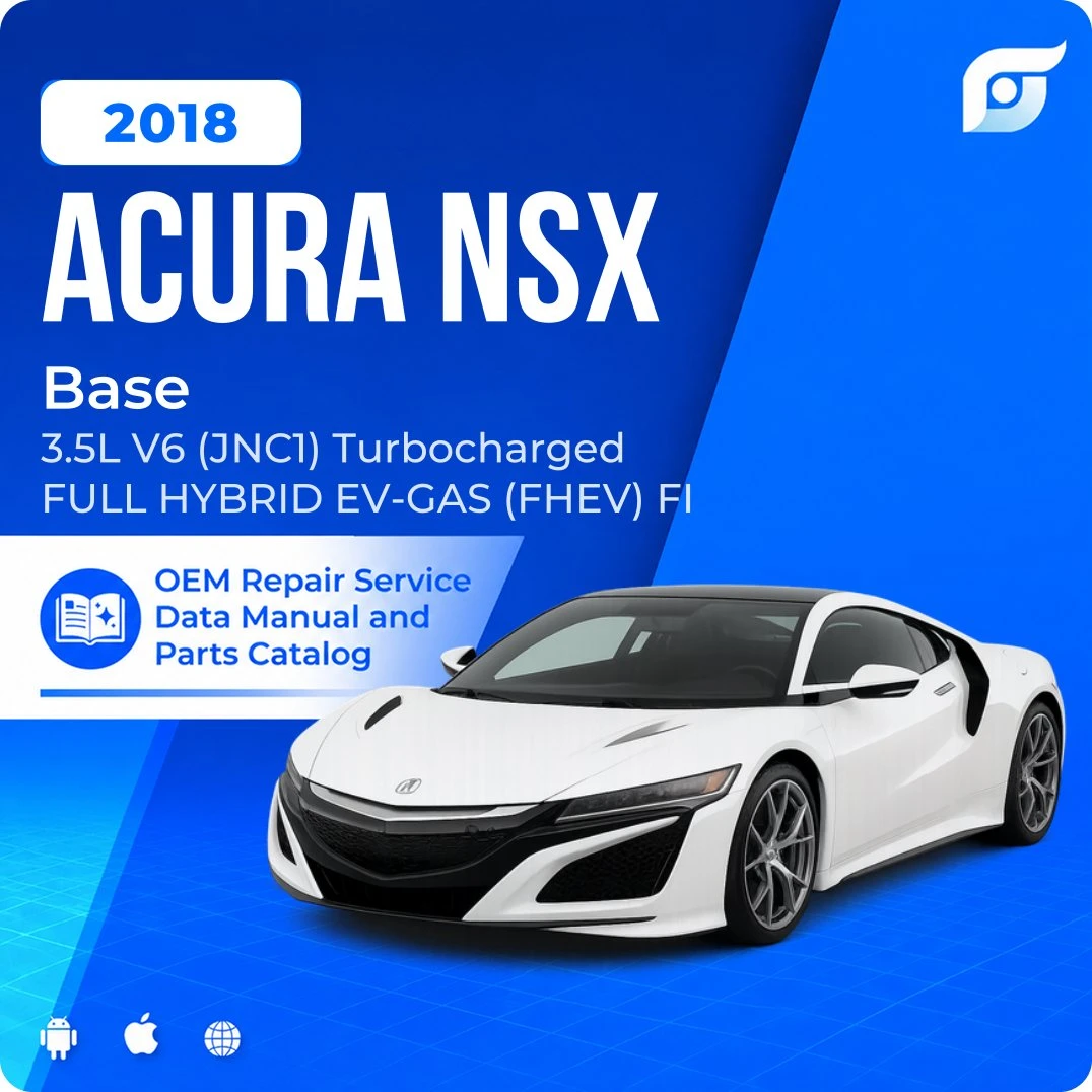 2018 Acura NSX Base - OEM Repair Service Manual