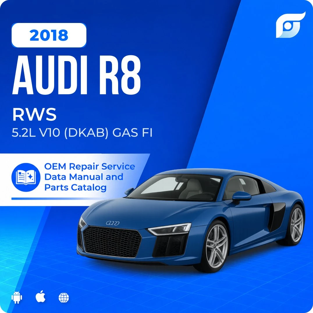 2018 Audi R8 RWS - OEM Repair Service Manual