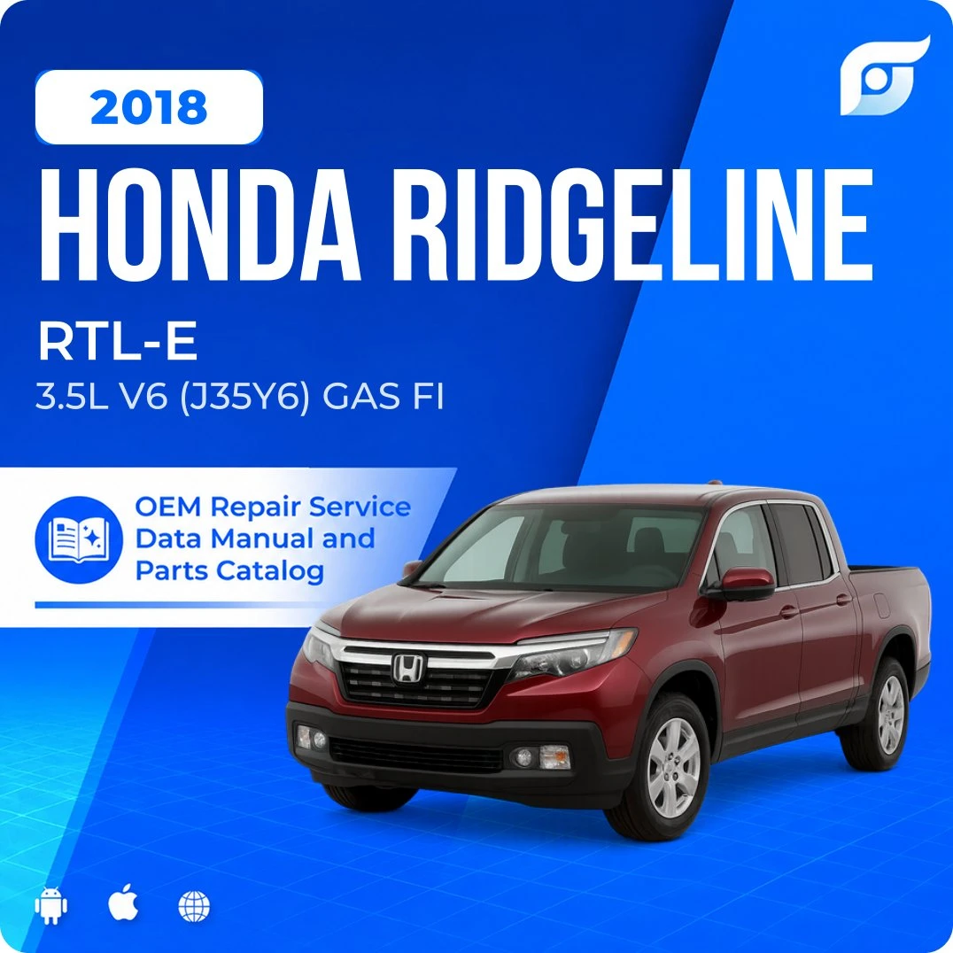 2018 Honda Ridgeline RTL-E - OEM Repair Service Manual
