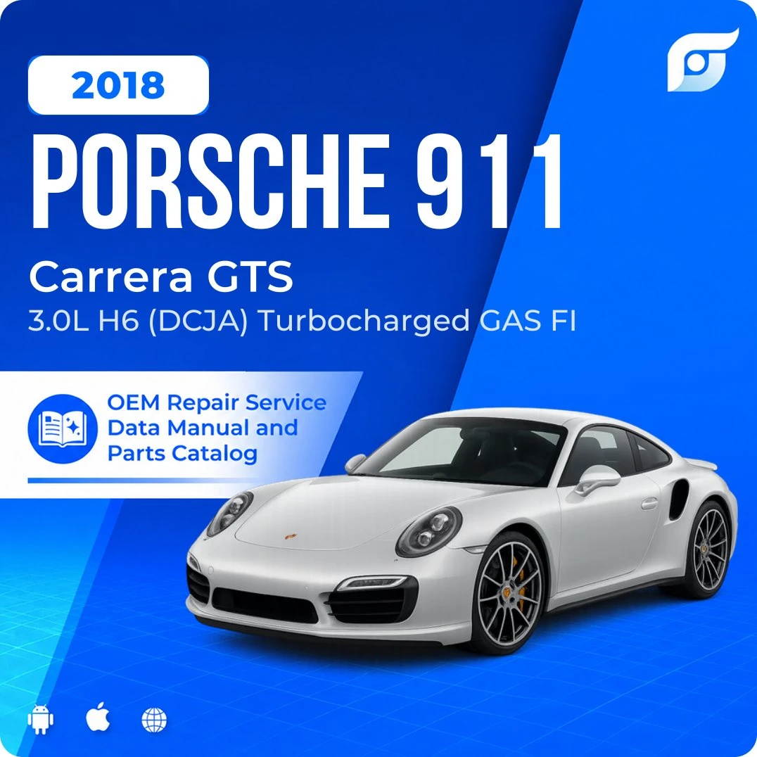 2018 Porsche 911 Carrera GTS - OEM Repair Service Manual