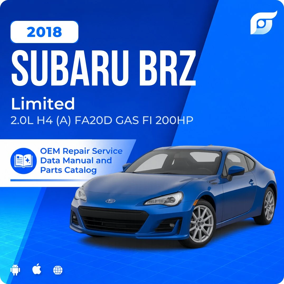 2018 Subaru BRZ Limited - OEM Repair Service Manual