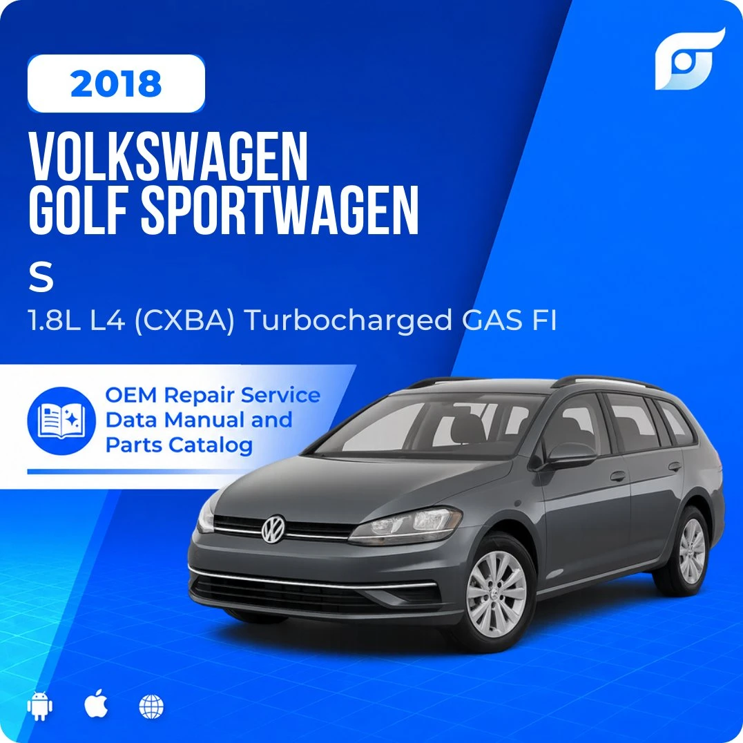 2018 Volkswagen Golf SportWagen S - OEM Repair Service Manual